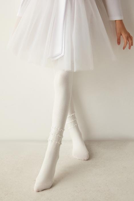 Ruffle Detailed Pantyhose