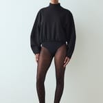 Dres Black Shiny Dotted
