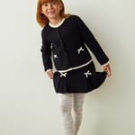 Dres Fete Bow Detailed Cotton 100 Den
