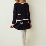 Dres Fete Bow Detailed Cotton 100 Den