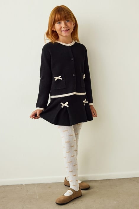 Dres Fete Bow Detailed Cotton 100 Den