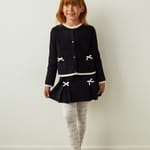 Dres Fete Bow Detailed Cotton 100 Den