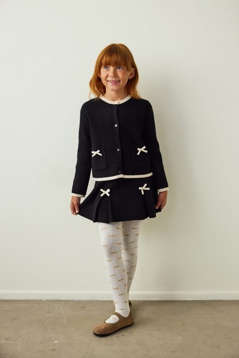 Dres Fete Bow Detailed Cotton 100 Den
